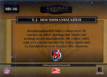 2006 Donruss Classics - Sunday's Best Gold #SB-36 T.J. Houshmandzadeh Back