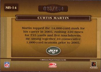 2006 Donruss Classics - Sunday's Best Silver #SB-14 Curtis Martin Back
