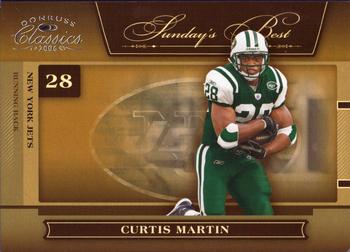 2006 Donruss Classics - Sunday's Best Silver #SB-14 Curtis Martin Front
