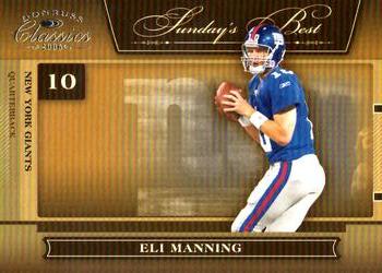 2006 Donruss Classics - Sunday's Best Silver #SB-22 Eli Manning Front