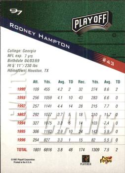 1997 Playoff Zone #43 Rodney Hampton Back