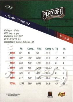 1997 Playoff Zone #123 John Friesz Back