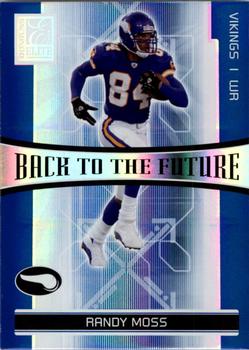 2006 Donruss Elite - Back to the Future Blue #BTF-9 Randy Moss / Nate Burleson Front