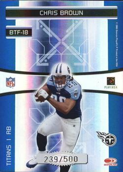 2006 Donruss Elite - Back to the Future Blue #BTF-18 Earl Campbell / Chris Brown Back