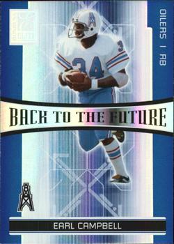 2006 Donruss Elite - Back to the Future Blue #BTF-18 Earl Campbell / Chris Brown Front