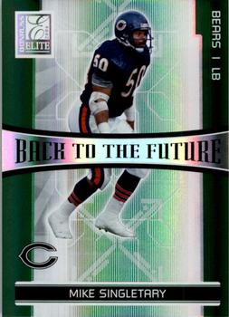 2006 Donruss Elite - Back to the Future Green #BTF-16 Mike Singletary / Brian Urlacher Front