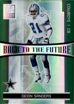 2006 Donruss Elite - Back to the Future Green #BTF-19 Deion Sanders / Roy Williams Front