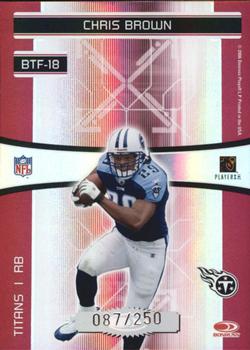 2006 Donruss Elite - Back to the Future Red #BTF-18 Earl Campbell / Chris Brown Back