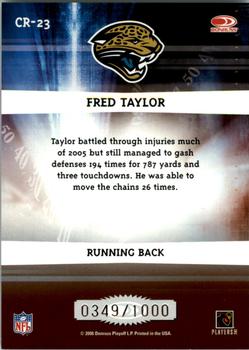 2006 Donruss Elite - Chain Reaction Gold #CR-23 Fred Taylor Back