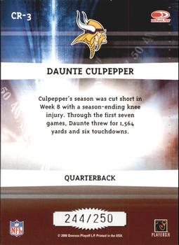 2006 Donruss Elite - Chain Reaction Red #CR-3 Daunte Culpepper Back