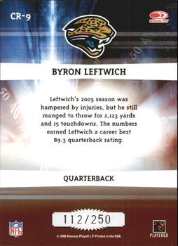 2006 Donruss Elite - Chain Reaction Red #CR-9 Byron Leftwich Back