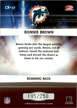 2006 Donruss Elite - Chain Reaction Red #CR-17 Ronnie Brown Back