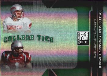 2006 Donruss Elite - College Ties Green #CT-5 Drew Bledsoe / Jerome Harrison Front