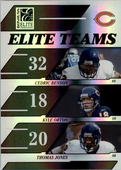 2006 Donruss Elite - Elite Teams Black #ET-4 Cedric Benson / Kyle Orton / Thomas Jones Front