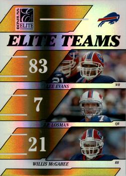 2006 Donruss Elite - Elite Teams Gold #ET-2 Lee Evans / J.P. Losman / Willis McGahee Front