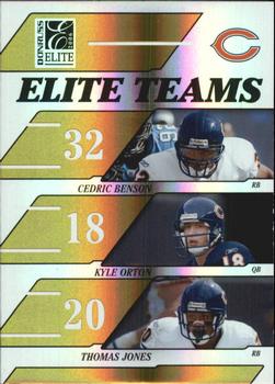 2006 Donruss Elite - Elite Teams Gold #ET-4 Cedric Benson / Kyle Orton / Thomas Jones Front