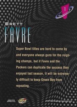 1997 Playoff Zone - Frenzy #1 Brett Favre Back