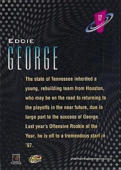 1997 Playoff Zone - Frenzy #17 Eddie George Back