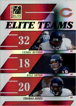 2006 Donruss Elite - Elite Teams Red #ET-4 Cedric Benson / Kyle Orton / Thomas Jones Front