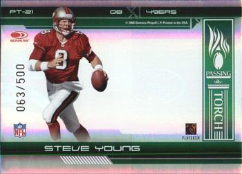 2006 Donruss Elite - Passing the Torch Green #PT-21 Alex Smith / Steve Young Back