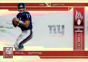 2006 Donruss Elite - Passing the Torch Red #PT-8 Phil Simms Front