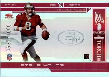 2006 Donruss Elite - Passing the Torch Red #PT-21 Alex Smith / Steve Young Back