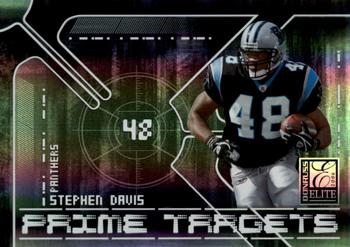 2006 Donruss Elite - Prime Targets Black #PT-5 Stephen Davis Front