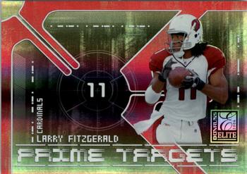 2006 Donruss Elite - Prime Targets Red #PT-10 Larry Fitzgerald Front