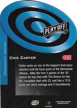 1997 Playoff Zone - Prime Target #18 Cris Carter Back