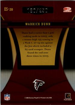 2006 Donruss Elite - Series Red #ES-20 Warrick Dunn Back