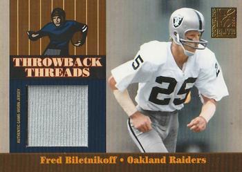 2006 Donruss Elite - Throwback Threads Prime #TT-9 Fred Biletnikoff Front