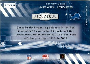 2006 Donruss Elite - Zoning Commission Gold #ZC-36 Kevin Jones Back
