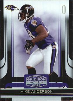 2006 Donruss Gridiron Gear - Gold Holofoil O's #8 Mike Anderson Front