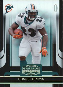 2006 Donruss Gridiron Gear - Gold Holofoil O's #57 Ronnie Brown Front
