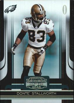 2006 Donruss Gridiron Gear - Gold Holofoil O's #66 Donte Stallworth Front