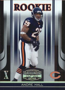 2006 Donruss Gridiron Gear - Gold Holofoil X's #104 Andre Hall Front