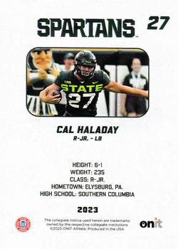 2023 ONIT Athlete Michigan State Spartans - Gray #NNO Cal Haladay Back