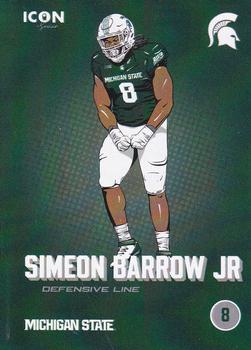 2023 ONIT Athlete Michigan State Spartans - Icon Series #NNO Simeon Barrow Jr. Front