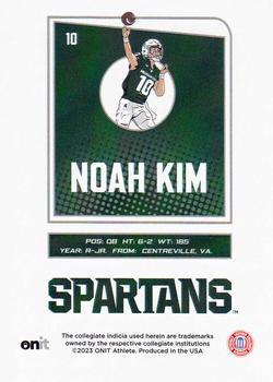 2023 ONIT Athlete Michigan State Spartans - Icon Series #NNO Noah Kim Back