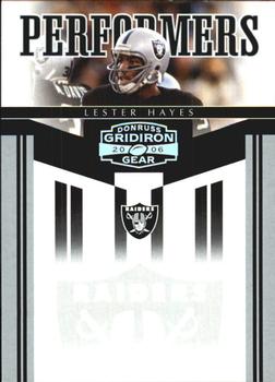 2006 Donruss Gridiron Gear - Performers Silver #PR-8 Lester Hayes Front
