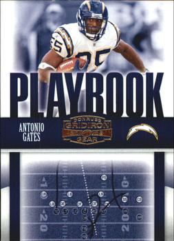 2006 Donruss Gridiron Gear - Playbook Gold #PB-10 Antonio Gates Front