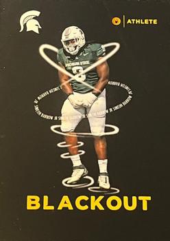 2023 ONIT Athlete Michigan State Spartans - Blackout Gold #NNO Simeon Barrow Jr. Front