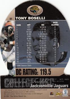 1997 Pro Line DC III #21 Tony Boselli Back
