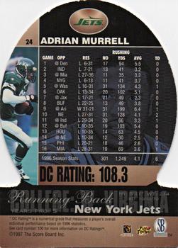 1997 Pro Line DC III #24 Adrian Murrell Back