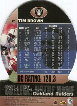 1997 Pro Line DC III #27 Tim Brown Back