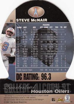 1997 Pro Line DC III #35 Steve McNair Back