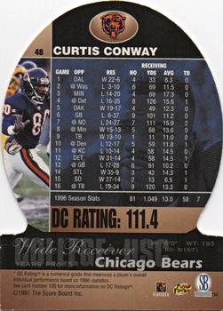 1997 Pro Line DC III #48 Curtis Conway Back