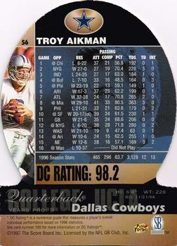1997 Pro Line DC III #56 Troy Aikman Back