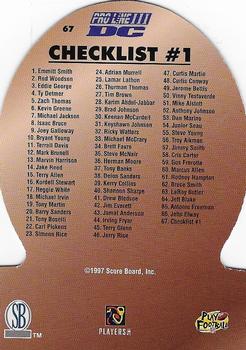 1997 Pro Line DC III #67 Brett Favre / Andre Rison Back