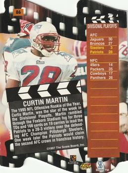1997 Pro Line DC III #86 Curtis Martin Back